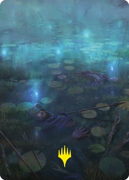 The Dead Marshes Art Card (Gold-Stamped Signature), Art Series: Universes Beyond: The Lord of the Rings: Tales of Middle-earth 79