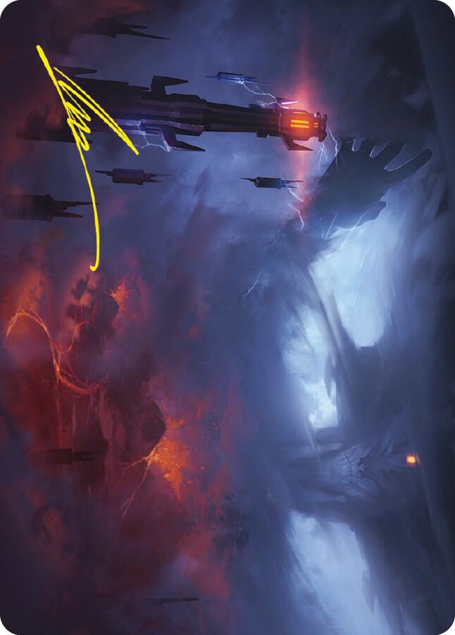 Shadow of the Enemy Art Card (Gold-Stamped Signature), Art Series: Universes Beyond: The Lord of the Rings: Tales of Middle-earth 8