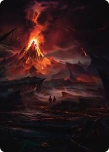 Valley of Gorgoroth Art Card, Art Series: Universes Beyond: The Lord of the Rings: Tales of Middle-earth 80