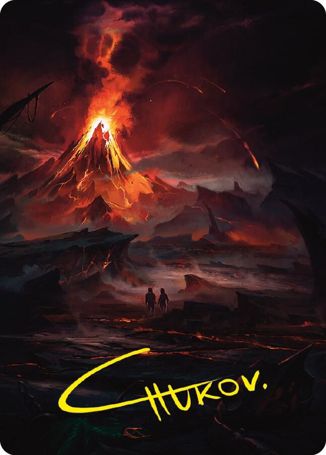 Valley of Gorgoroth Art Card (Gold-Stamped Signature), Art Series: Universes Beyond: The Lord of the Rings: Tales of Middle-earth 80