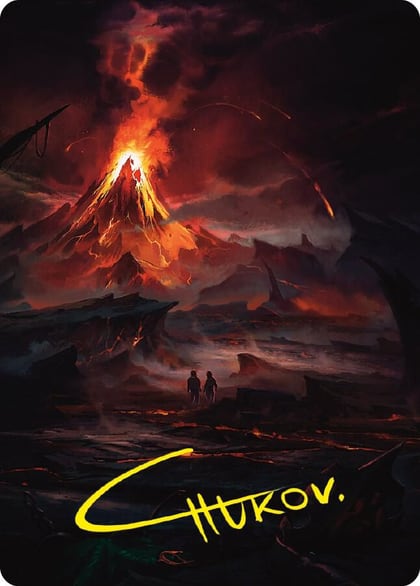 Valley of Gorgoroth Art Card (Gold-Stamped Signature), Art Series: Universes Beyond: The Lord of the Rings: Tales of Middle-earth 80