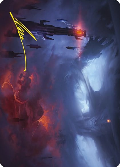 Shadow of the Enemy Art Card (Gold-Stamped Signature), Art Series: Universes Beyond: The Lord of the Rings: Tales of Middle-earth 8