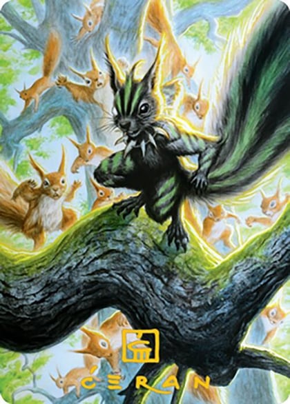 Chatterfang, Squirrel General Art Card (67/81) (Gold-Stamped Signature), Art Series: Modern Horizons 2 67