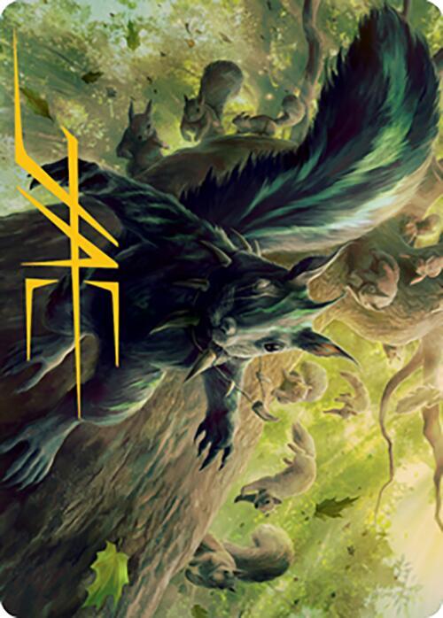Chatterfang, Squirrel General Art Card (68/81) (Gold-Stamped Signature), Art Series: Modern Horizons 2 68