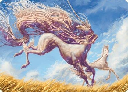 Nyxborn Unicorn Art Card, Art Series: Modern Horizons 3 1