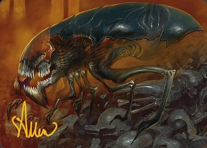 Cranial Ram Art Card (Gold-Stamped Signature), Art Series: Modern Horizons 3 13
