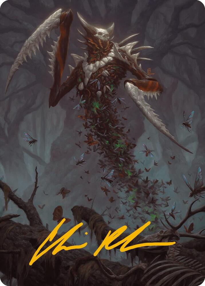 Grist, the Plague Swarm Art Card (Gold-Stamped Signature), Art Series: Modern Horizons 3 18