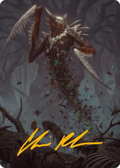 Grist, the Plague Swarm Art Card (Gold-Stamped Signature), Art Series: Modern Horizons 3 18