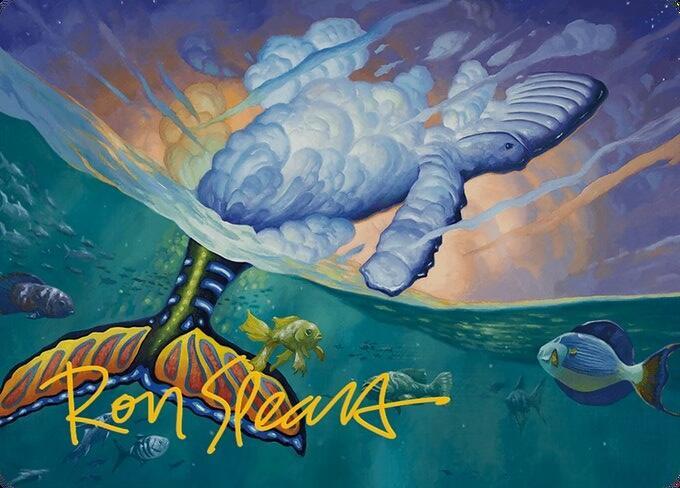 Dreamtide Whale Art Card (Gold-Stamped Signature), Art Series: Modern Horizons 3 2
