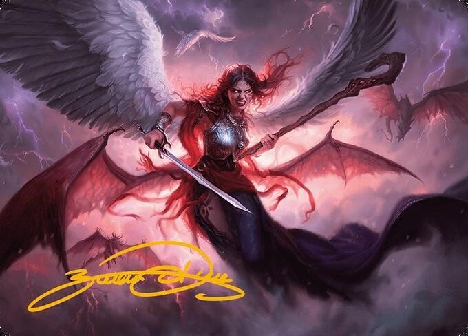 Kaalia of the Vast Art Card (Gold-Stamped Signature), Art Series: Modern Horizons 3 22
