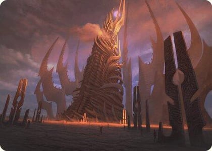 Phyrexian Tower Art Card, Art Series: Modern Horizons 3 23