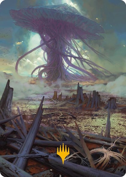 Swamp Art Card (Gold-Stamped Planeswalker Symbol), Art Series: Modern Horizons 3 24