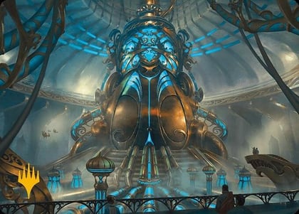 Aether Refinery Art Card (Gold-Stamped Planeswalker Symbol), Art Series: Modern Horizons 3 30