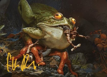 Rampant Frogantua Art Card (Gold-Stamped Signature), Art Series: Modern Horizons 3 32