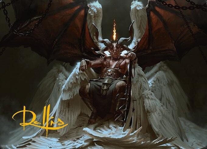 Shilgengar, Sire of Famine Art Card (Gold-Stamped Signature), Art Series: Modern Horizons 3 4