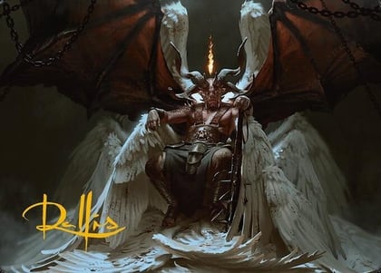 Shilgengar, Sire of Famine Art Card (Gold-Stamped Signature), Art Series: Modern Horizons 3 4