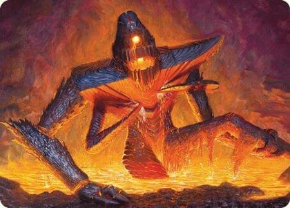Molten Gatekeeper Art Card, Art Series: Modern Horizons 3 5