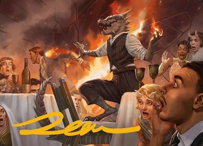 Party Thrasher Art Card (Gold-Stamped Signature), Art Series: Modern Horizons 3 6
