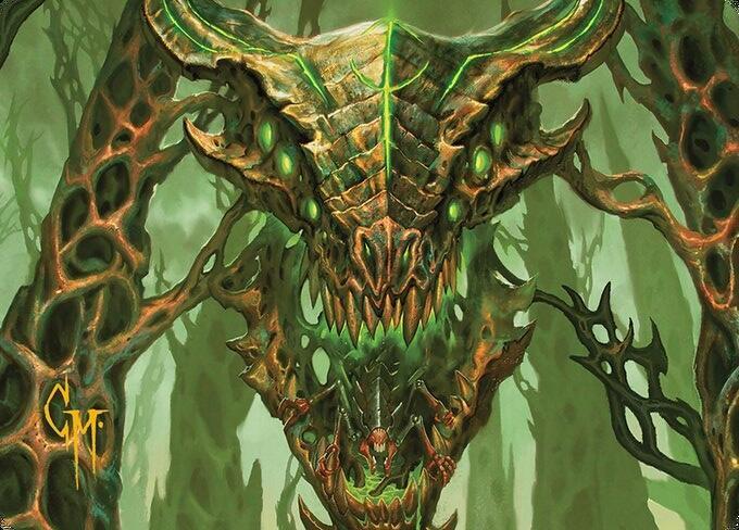 Colossal Dreadmask Art Card (Gold-Stamped Signature), Art Series: Modern Horizons 3 8