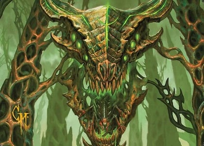 Colossal Dreadmask Art Card (Gold-Stamped Signature), Art Series: Modern Horizons 3 8
