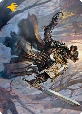 Brutal Cathar Art Card (Gold-Stamped Signature), Art Series: Innistrad: Midnight Hunt 13