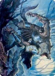 Moonrage Brute Art Card, Art Series: Innistrad: Midnight Hunt 14