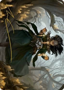 Candlegrove Witch Art Card (15/81) (Gold-Stamped Signature), Art Series: Innistrad: Midnight Hunt 15