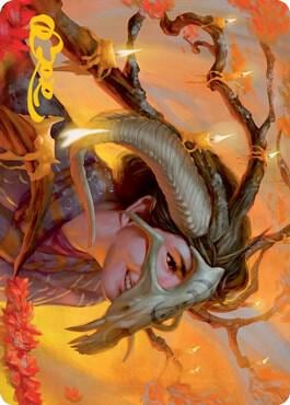 Hedgewitch's Mask Art Card (Gold-Stamped Signature), Art Series: Innistrad: Midnight Hunt 17