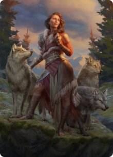 Arlinn, the Pack's Hope Art Card (01/81), Art Series: Innistrad: Midnight Hunt 1