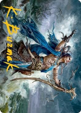 Lier, Disciple of the Drowned Art Card (Gold-Stamped Signature), Art Series: Innistrad: Midnight Hunt 25