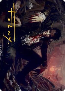 Arrogant Outlaw Art Card (Gold-Stamped Signature), Art Series: Innistrad: Midnight Hunt 33
