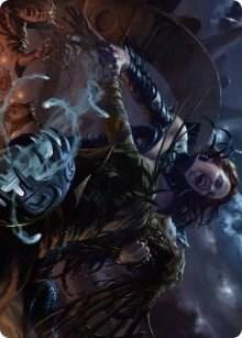 Olivia's Midnight Ambush Art Card, Art Series: Innistrad: Midnight Hunt 39