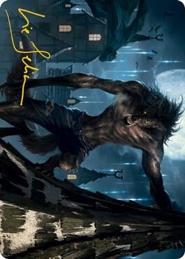 Stalking Predator Art Card (Gold-Stamped Signature), Art Series: Innistrad: Midnight Hunt 40