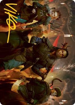 Candlelit Cavalry Art Card (Gold-Stamped Signature), Art Series: Innistrad: Midnight Hunt 48