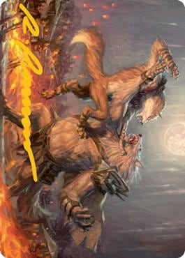 Duel for Dominance Art Card (Gold-Stamped Signature), Art Series: Innistrad: Midnight Hunt 51