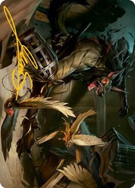 Wing Shredder Art Card (Gold-Stamped Signature), Art Series: Innistrad: Midnight Hunt 55