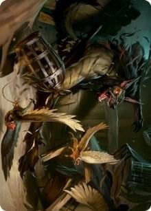 Wing Shredder Art Card, Art Series: Innistrad: Midnight Hunt 55
