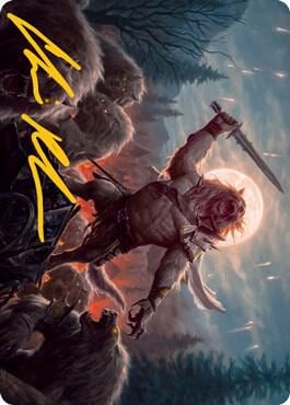 Tovolar, the Midnight Scourge Art Card (06/81) (Gold-Stamped Signature), Art Series: Innistrad: Midnight Hunt 6