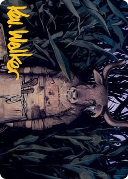 Fleshtaker Art Card (Gold-Stamped Signature), Art Series: Innistrad: Midnight Hunt 61