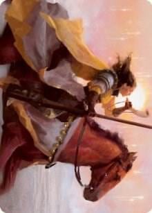 Sunrise Cavalier Art Card, Art Series: Innistrad: Midnight Hunt 69