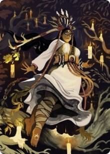 Candlegrove Witch Art Card (76/81), Art Series: Innistrad: Midnight Hunt 76