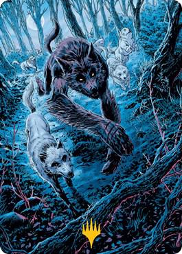 Untamed Pup Art Card (Gold-Stamped Signature), Art Series: Innistrad: Midnight Hunt 77
