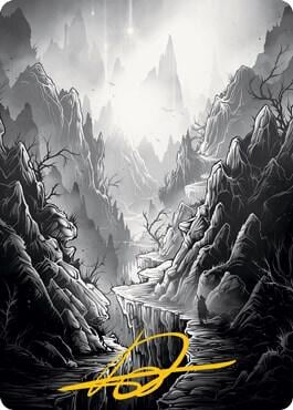 Mountain Art Card (Gold-Stamped Signature), Art Series: Innistrad: Midnight Hunt 79