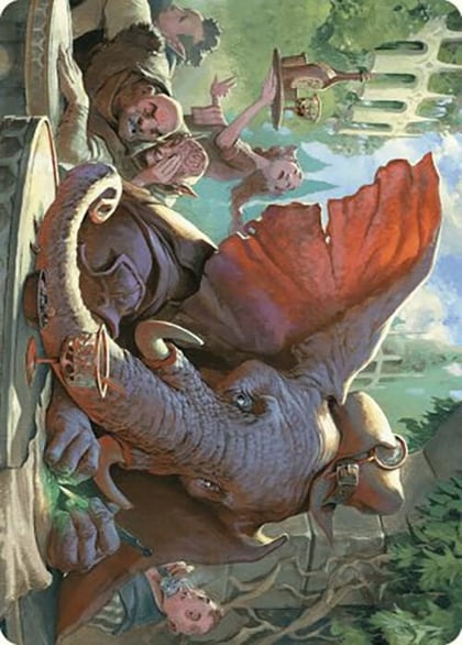Loxodon Eavesdropper Art Card, Art Series: Murders at Karlov Manor 15