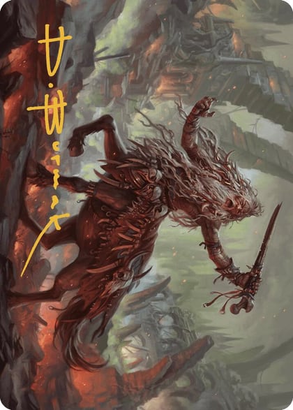 Yarus, Roar of the Old Gods Art Card (24/49) (Gold-Stamped Signature), Art Series: Murders at Karlov Manor 24