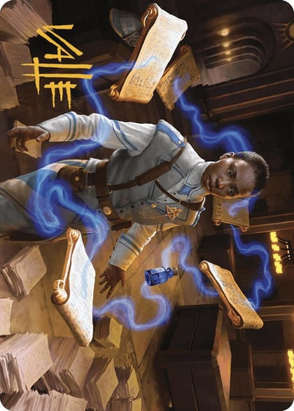 Case File Auditor Art Card (Gold-Stamped Signature), Art Series: Murders at Karlov Manor 3