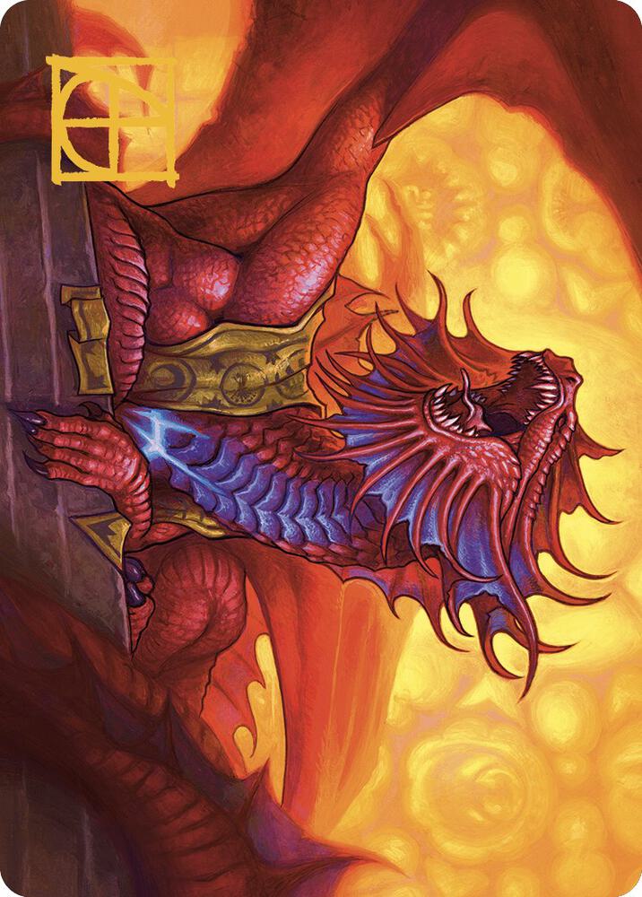 Niv-Mizzet, Guildpact Art Card (44/49) (Gold-Stamped Signature), Art Series: Murders at Karlov Manor 44