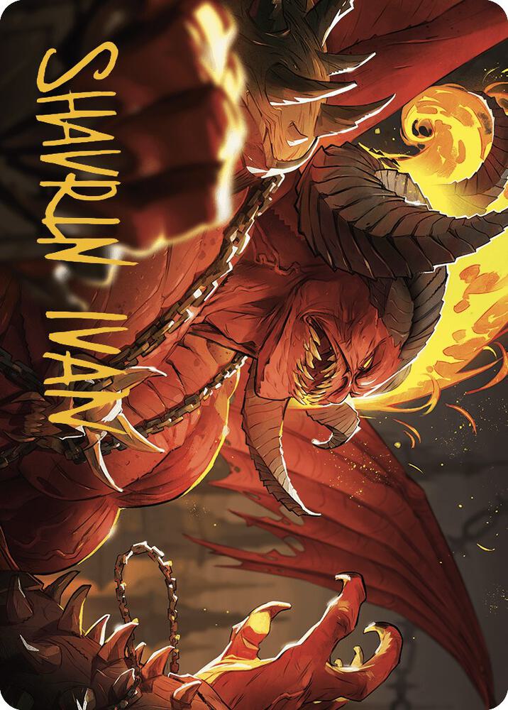 Rakdos, Patron of Chaos Art Card (45/49) (Gold-Stamped Signature), Art Series: Murders at Karlov Manor 45