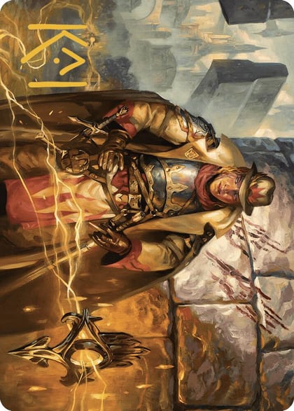 Tenth District Hero Art Card (Gold-Stamped Signature), Art Series: Murders at Karlov Manor 4