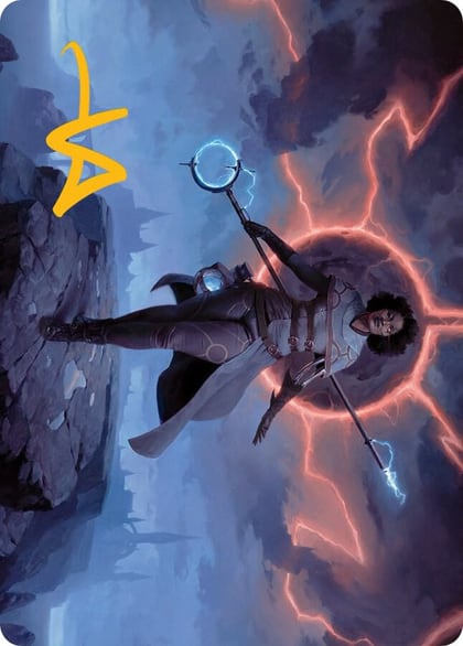 Rona, Herald of Invasion Art Card (Gold-Stamped Signature), Art Series: March of the Machine 16